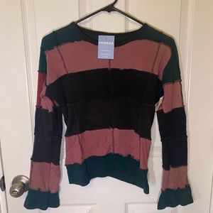 Vintage style patchwork sweater